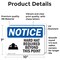 Signmission 7 in Height, 10 in Width, Vinyl Decal, Rectangle OS-2PACK-NS-D-710-L-13244 - alternate 3
